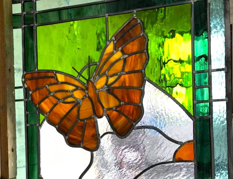 Creation glass window Mariposa (butterfly)